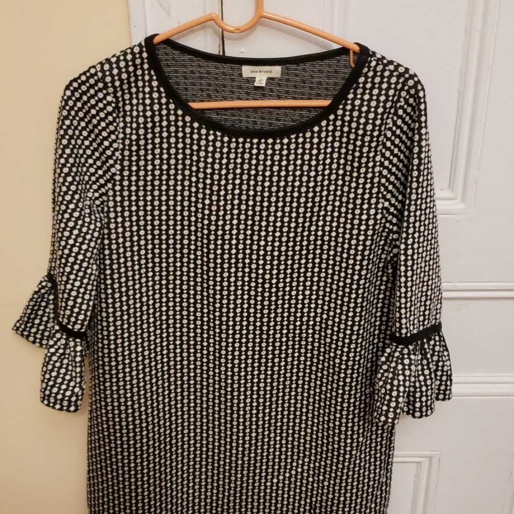 Max Studio Black & White dress